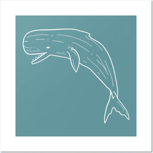 Sperm Whale 1 Posters and Art